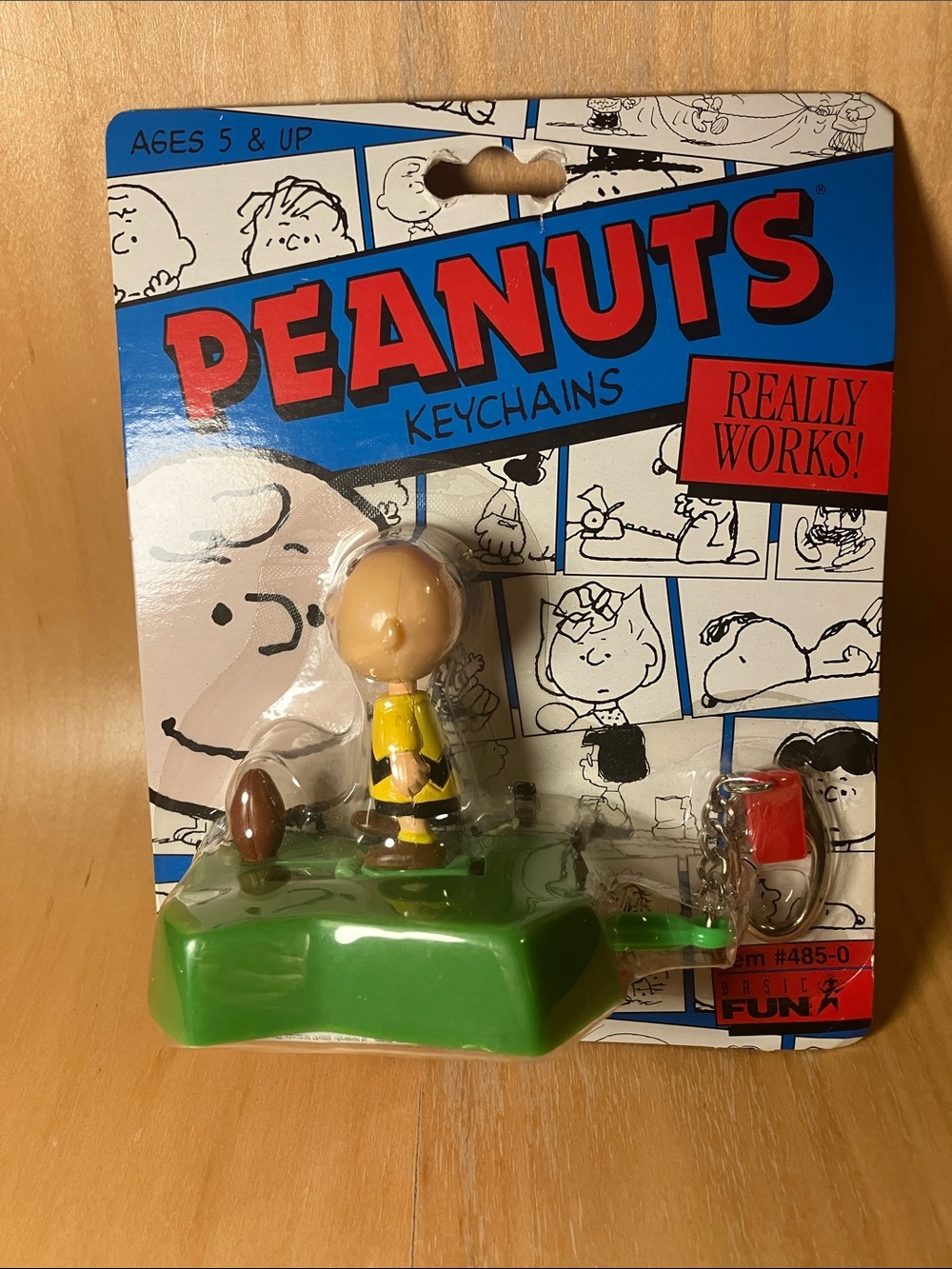 Peanuts Charlie Brown Keychain — Yellow, Black, Green, Red